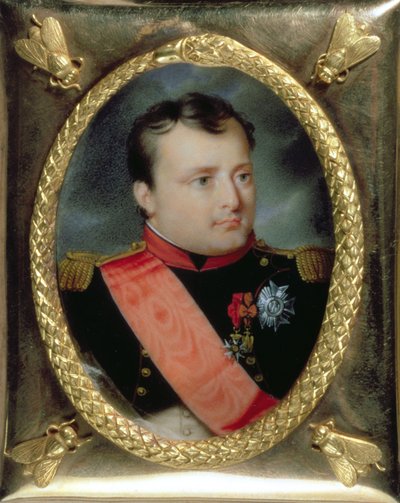 Portrait Miniature of Napoleon Bonaparte, 1815 by J. Parent